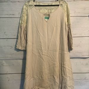 Off white boho long shirt/dress